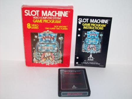 Slot Machine (text label) (CIB) - Atari 2600 Game